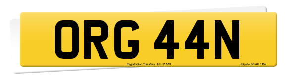 Registration number ORG 44N